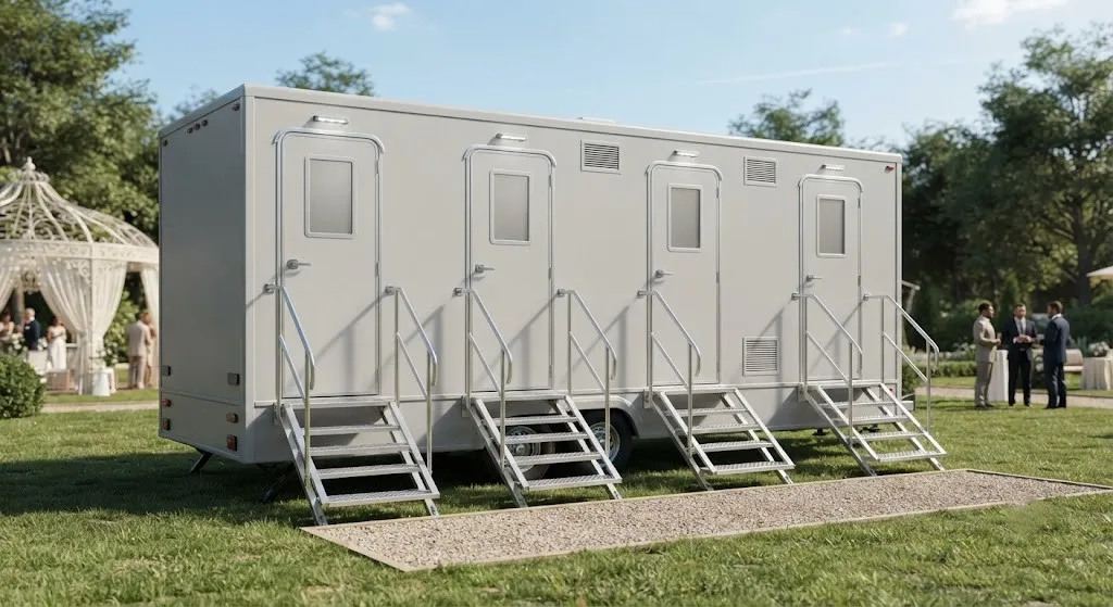 4 Stall Restroom Trailer in Raleigh, NC
