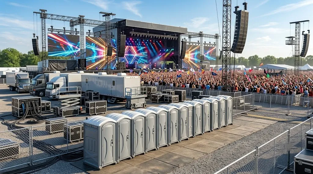 Concert Restroom Rental in Raleigh, NC