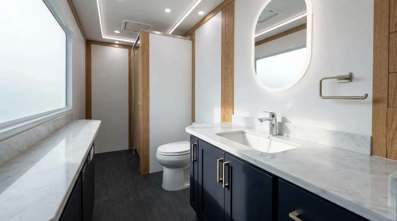 Luxury Restroom Trailer in Raleigh, NC